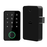 Serrure de cabinet intelligente sans clé Tuya Bluetooth, serrure biométrique pour tiroir en bois avec déverrouillage par carte et mot de passe