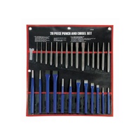 FLOURISH Lot de 28 ciseaux et poinçons à froid en acier 45 # pour le bricolage du bois
