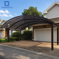 Abri de voiture en aluminium avec toit en polycarbonate, auvent extérieur moderne personnalisé pour allée, protection du stationnement des véhicules