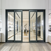 Ventana Corredera Horizontal de Aleación de Aluminio de Diseño Moderno con Persiana, Insonorizada y con Aislamiento Térmico para Sala de Estar y Cocina
