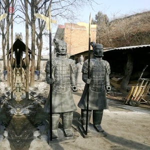 Jardín Decoración al aire libre Escultura de bronce Tamaño real Guerreros de terracota a la venta - Product Image 2