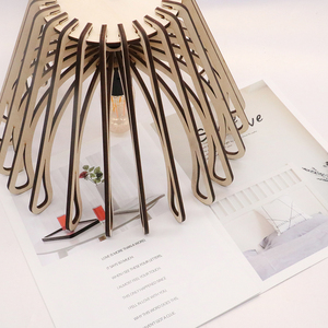 Paralume in <span class=keywords><strong>Rattan</strong></span> naturale fatto a mano decorativo in legno artigianale dal Vietnam per scatole di legno e cartelli da parete - Product Image 4