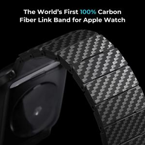 Correa de reloj deportivo de fibra de carbono ligera para <span class=keywords><strong>Apple</strong></span> <span class=keywords><strong>Watch</strong></span> <span class=keywords><strong>42mm</strong></span> 41mm 40mm <span class=keywords><strong>Serie</strong></span> <span class=keywords><strong>3</strong></span> 4 5 6 SE 7 correa de pulsera de eslabones - Product Image 4