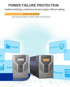 UPS SKE de Diseño Nuevo, Compatible con el Fabricante, 2 Baterías de 12V 7AH de Plástico a Elección, USB RJ45, UPS en Línea de 1000VA 600W para Computadora - Product Image 3