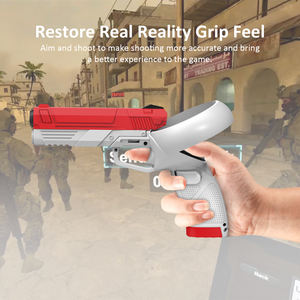 Empuñadura de pistola de controlador para <span class=keywords><strong>Oculus</strong></span> <span class=keywords><strong>Quest</strong></span> <span class=keywords><strong>2</strong></span> VR Accesorios pistola de tiro para mejorar la experiencia del juego Controladores de bastidores de tiro - Product Image 5