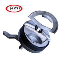 FOYO Neuf Loquet de compression Grand en acier inoxydable pour trapes de pont marin, sans verrouillage