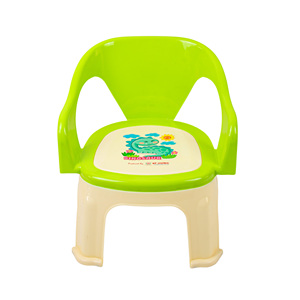 Chaise d'alimentation pliable en plastique au design moderne pour bébé, fauteuil inclinable manuel durable pour enfants, réglable, facile à nettoyer, sûr et empilable - Product Image 1