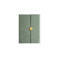 Ensemble de carnets professionnels personnalisés pour étudiants, couverture en simili cuir, reliure adhésive verrouillable, cadeau, 155x212mm, 96 pièces
