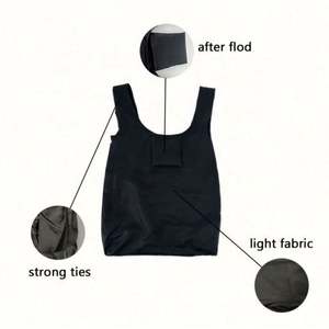 Bolsa de compras plegable portátil, reutilizable, protección del medio ambiente, almacenamiento impermeable, bolsa de tela Oxford, se puede imprimir - Product Image 5