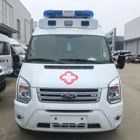 Ford nueva ambulancia vehículo Camilla precio inferior China coche rojo Nude blanco conjunto de tránsito médico tiempo a granel nave cera de Color