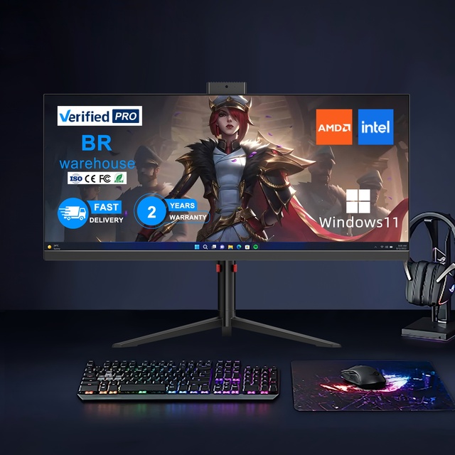 RTX2060S 8G RTX3060 12G 30-Inch 2K LCD IPS Gaming Desktop Computer DDR4 RAM SSD+HDD Wireless Keyboard Mouse Kit