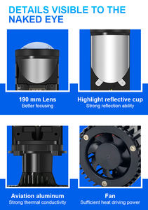 Y6/Y6D/Y7/Y7D/Y8/H4 6500K proiettore LED luce H11/9005/9006 80W nuovo proiettore LED fari con sistema di raffreddamento della ventola - Product Image 6