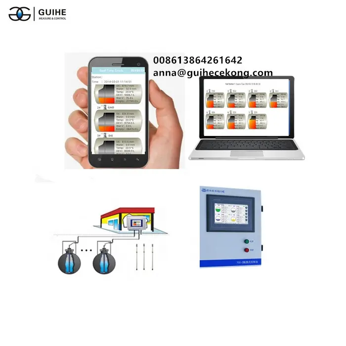 Система управления топливной станцией, Многофункциональный датчик уровня бака для дизельного топлива, с программным обеспечением