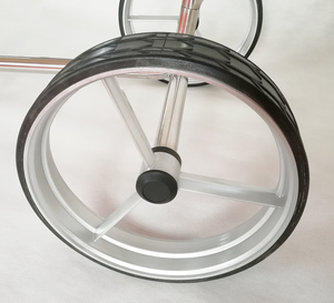 Chariot <span class=keywords><strong>de</strong></span> <span class=keywords><strong>golf</strong></span> électrique en acier inoxydable 180W, démontage rapide, pliable et rangable, <span class=keywords><strong>prix</strong></span> direct usine, vente en gros - Product Image 6