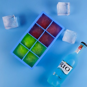 Molde para Cubitos de Hielo de 4/6/8 Cavidades, Libre de BPA, Apto para Alimentos, Accesorios de Cocina, Bandejas de Silicona Gigantes para Cubitos de Hielo - Product Image 2