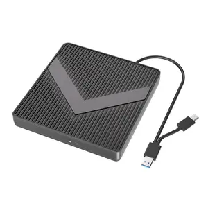 USB 3.0 Type C External CD DVD Drive, DVD CD -/+RW Optical Drive Burner Writer For Laptop PC Windows 10 11 Mac