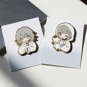 Broche en métal Fée Ange Fille de dessin animé, plaquée or, émail dur, alliage de zinc, objet de collection artistique - Product Image 4