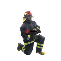 Ensemble complet de vêtements de pompier Nomex pas cher, combinaison de pompier, équipement de pompier EN469, vêtements en aramide, casque, bottes