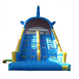 Tobogán Inflable de PVC de Dos Carriles para Uso Comercial en Parques de Trampolines y Parques Deportivos, Área de Juegos Pública al Aire Libre - Product Image 1