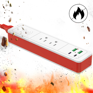 Abbondante presa di corrente Wireless veloce 10W 2 prese 2 USB 2 presa di ricarica rapida di tipo C da tavolo per ufficio casa 6ft - Product Image 5