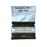 Pochettes à tabac à rouler à la main en feuille d'ambre, personnalisées, imprimées en gravure, en HDPE, 50g, étanches à l'humidité, avec fermeture éclair