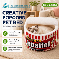 Accessoires pour animaux de compagnie : Nid pour chat et chien en peluche enveloppant, forme nouille instantanée, chaud pour l'hiver, pour un sentiment de sécurité, Dropshipping, Vente en gros