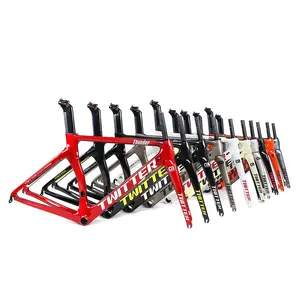 TWITTER Thunder R10 Bicycle Frame EPS Technology Aero Design T800 Road Bike Carbon Fibre Frame C Brake Disc Brake Barrel Shaft