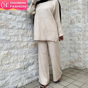 01md01# Wholesale <b>EID</b> Two-piece Muslim Sets Abaya Turkey Hijab <b>Dress</b> Islamic Clothing 2 Piece Set <b>for</b> Women - Product Image 1