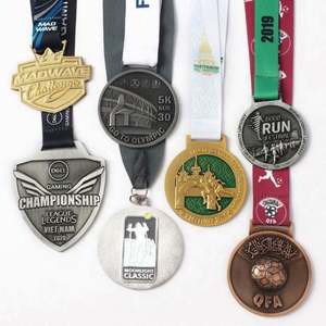 Precio de Fábrica, Diseño Personalizado, Medalla Deportiva de Zinc en Blanco, Ecológica, de Alta Calidad, para Maratón - Product Image 4