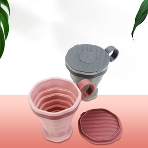 Vaso Plegable de Silicona de Grado Alimenticio con Tapa Antiderrames y Anillo de Transporte - Product Image 3