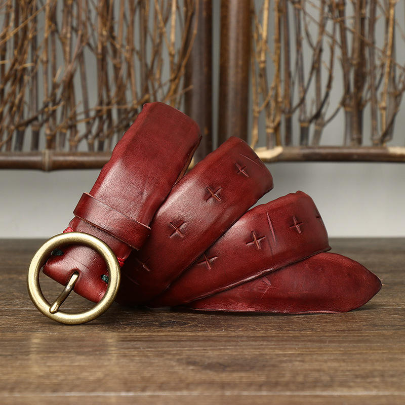 387 red brown 3.5CM wide 3MM thick