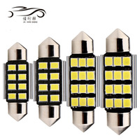 Canbus Festoon 2835 4SMD Led ampoule 12V blanc 31/36/39/41MM lampe plaque d'immatriculation porte dôme