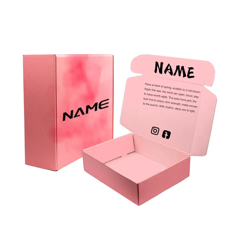 Cajas de embalaje de cartón de colores, embalaje de cartón pequeño de lujo con logotipo personalizado, ecológico, corrugado, regalo, envío por correo