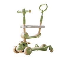 Trottinette pour enfants avec réglage de la hauteur sur 4 niveaux, pliable, avec siège et frein arrière, pour garçons et filles de 3 ans