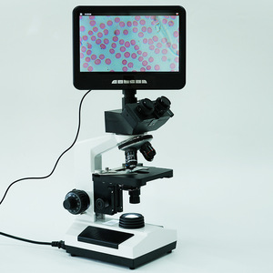 Microscope trinoculaire LCD C-107T 40-1600x avec plateforme mobile double couche et source de lumière LED pour laboratoire biologique - Product Image 4