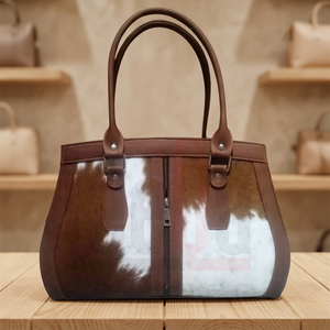 Pochette personnalisée en cuir véritable avec fermeture éclair, sacs à main légers grande capacité, imperméables, écologiques, style vintage à rayures pour filles - Product Image 2
