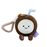 SongshanToys Mini Pendentif Dessin Animé Réaliste Pomme Banane Poupée Décoration Sac à Dos Jouet en Peluche Fruité Personnalisé Porte-clés Cadeau