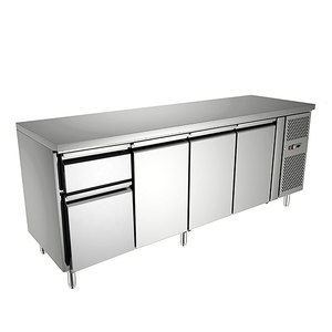 Équipement de réfrigération commerciale robuste, <span class=keywords><strong>réfrigérateur</strong></span> sous comptoir pour restaurants / réfrigérateurs à congélateur inférieur - Product Image 2