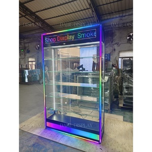 Đứng khói cửa hàng hiển thị tủ kính trưng bày thêm tầm nhìn hiển thị trường hợp khói cửa hàng hiển thị trường hợp với đèn LED - Product Image 2
