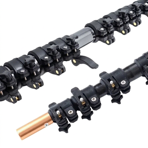 Tubo Telescópico de Fibra de Carbono con Abrazadera, Diseño de Bloqueo de Hebilla, Alta Resistencia, Aislamiento Eléctrico, Anticorrosión, 8m-15m, Precio de Fábrica - Product Image 1
