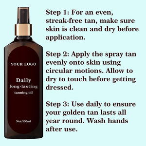 Lotion solaire et huile autobronzantes personnalisables et durables pour tout le corps Application quotidienne compliquée - Product Image 3