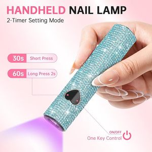 Lampe UV pour ongles en gel, lampe UV portable pour ongles, lampe LED portable pour ongles, mini sèche-ongles, lampe UV USB pour un séchage rapide - Product Image 2