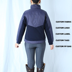 Nouvelle veste équestre imperméable ARLAN pour femme, en polaire et maille, marron, pour l'hiver - Product Image 2