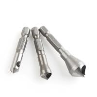 Jeu de forets à fraiser à 90 degrés Forets d'ébavurage Tapper Hole Cutter Outils à main Bois Métal Plastique Chanfrein Set