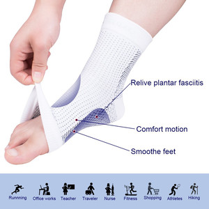 Calcetín de Compresión Deportivo Ligero para Hombre y Mujer, Soporte para Recuperación de Lesiones, Transpirable, Compresión de Tobillo y Pie - Product Image 4