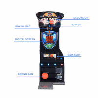 Machine d'arcade de boxe pour bébé ours la plus populaire, garantie de 12 mois, machine de jeu à pièces en anglais pour enfants