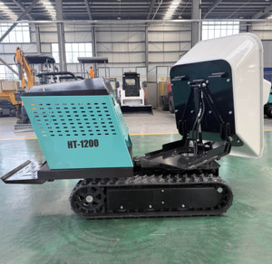 Minidumper de orugas de goma para uso doméstico 2026, minicargadora de orugas para trabajo agrícola, camión con cargador frontal en venta - Product Image 3