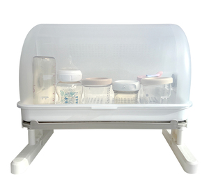 High-End Big Size 1-Tier Beige Baby Bottle <b>Drying</b> <b>Rack</b> BPA Free for Countertop Kitchen Fast <b>Drying</b> Feeding Accessories Organizer - Product Image 2