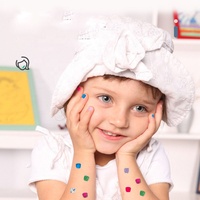 Ensemble de manucure en plastique pour enfants, vernis à ongles, jouets imprimés pour filles, beauté et mode