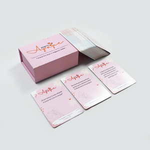 Cartes de <span class=keywords><strong>jeu</strong></span> de <span class=keywords><strong>conversation</strong></span> <span class=keywords><strong>en</strong></span> espagnol imprimées <span class=keywords><strong>en</strong></span> rose pour couples, impression de cartes <span class=keywords><strong>en</strong></span> papier émotionnelles de haute qualité - Product Image 2